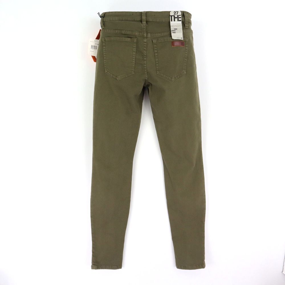 Joe's Visionaire Skinny Jeans Mid Rise Womens Sz 27 Dark Green Denim Stretch NWT - Picture 2 of 7